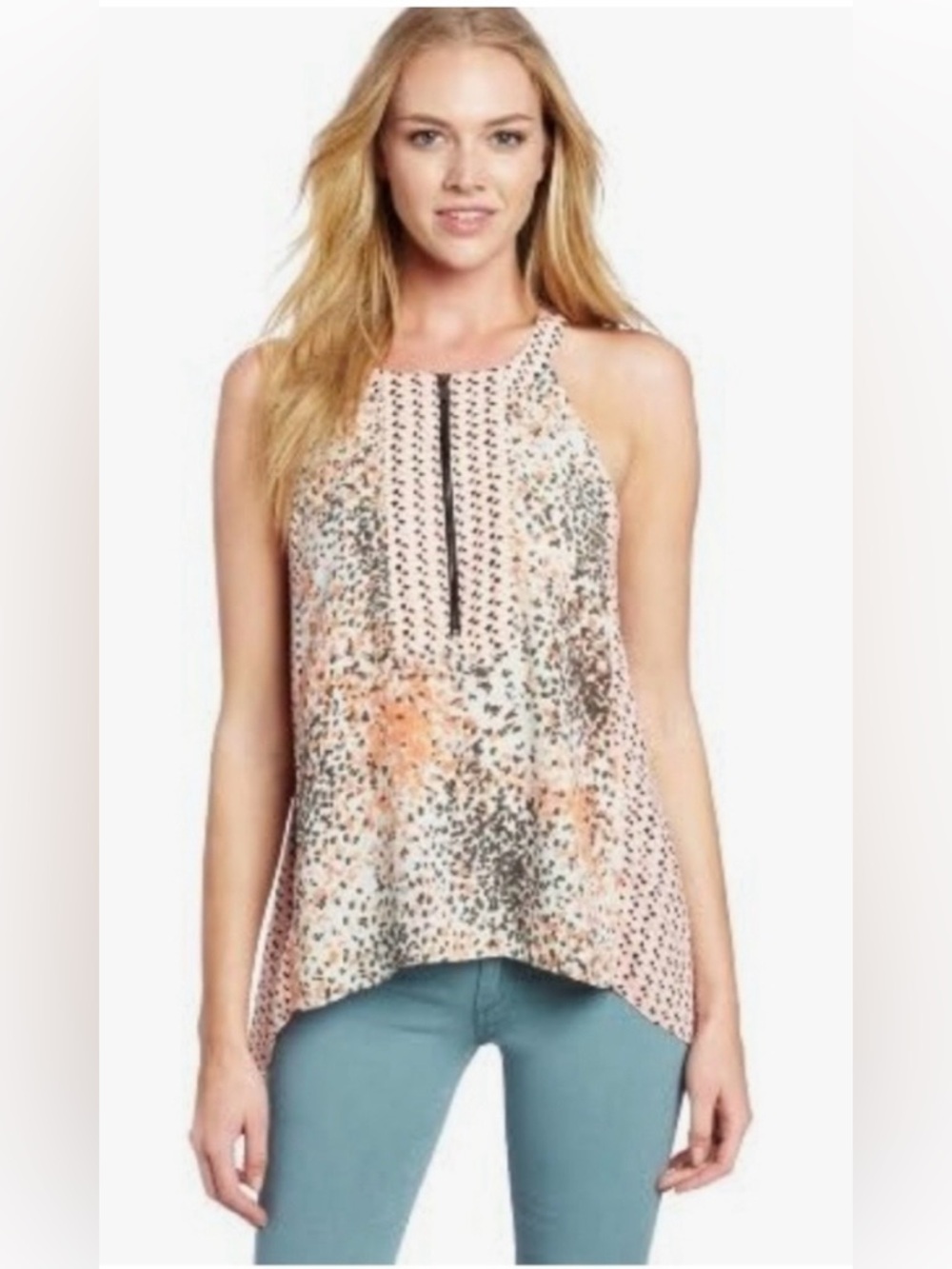 BCBGMAXAZRIA Nodin Swing Blouse